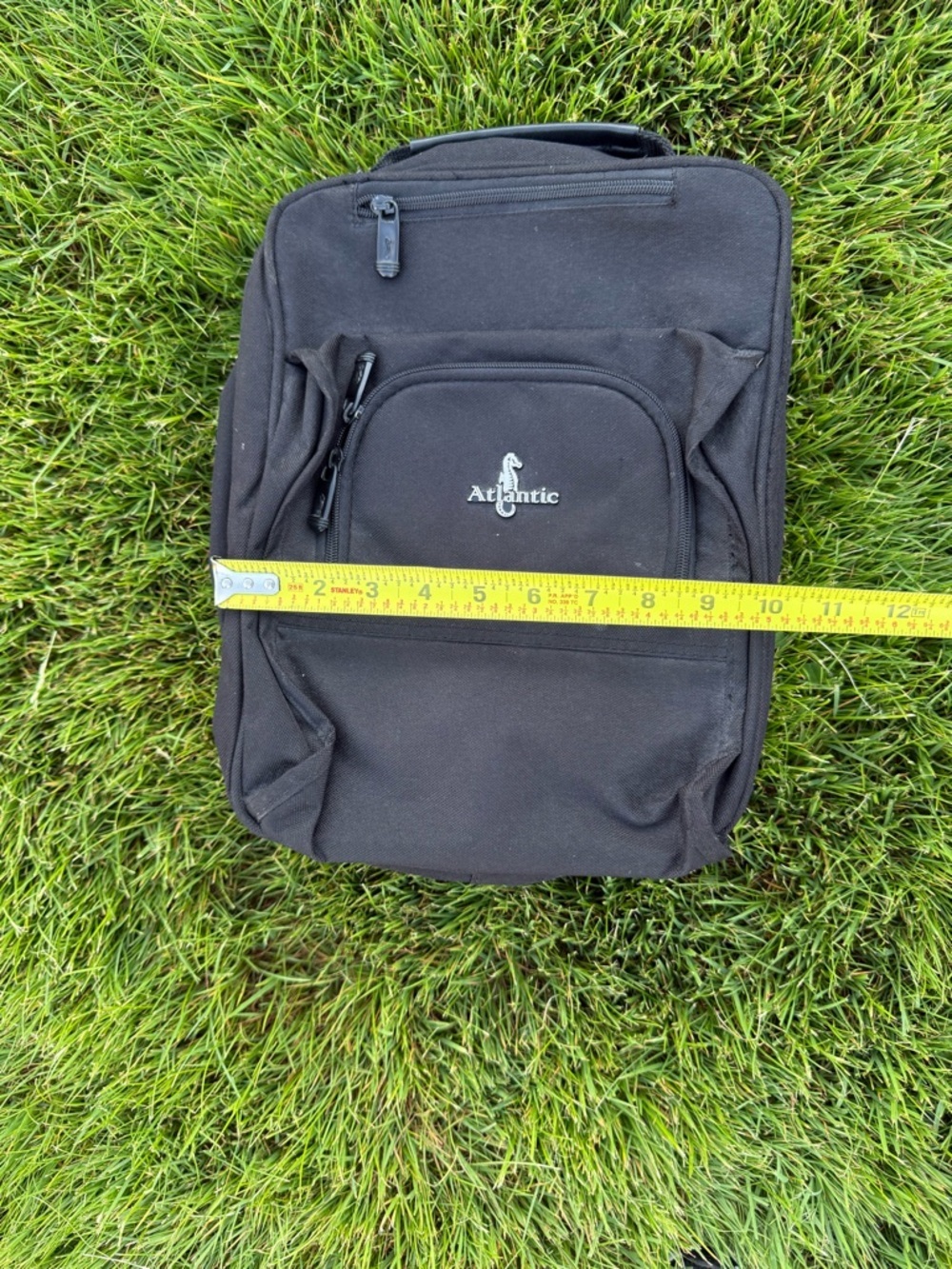 Black Compact Men's Backpack - Picture 5 of 6